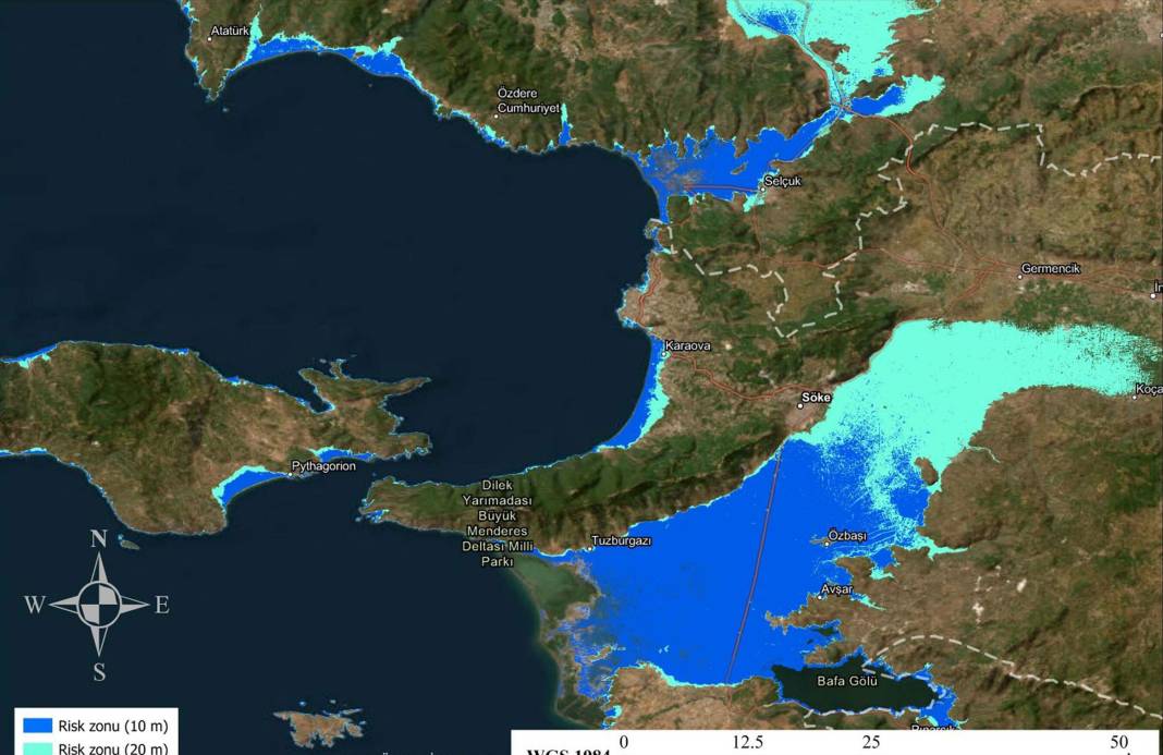 Ege kıyılarındaki tsunami tehlikesi tek tek vurgulandı: İşte taşkın haritaları 3