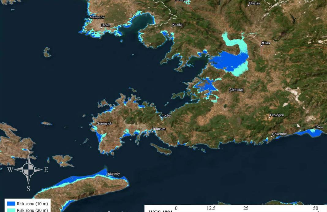 Ege kıyılarındaki tsunami tehlikesi tek tek vurgulandı: İşte taşkın haritaları 4