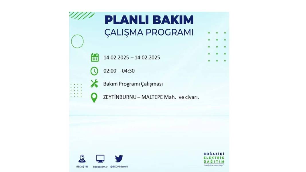 14 Şubat elektrik kesintisi: BEDAŞ elektrik kesintisi yaşayacak ilçeleri sıraladı. Uzun süre elektrik olmayacak! 1