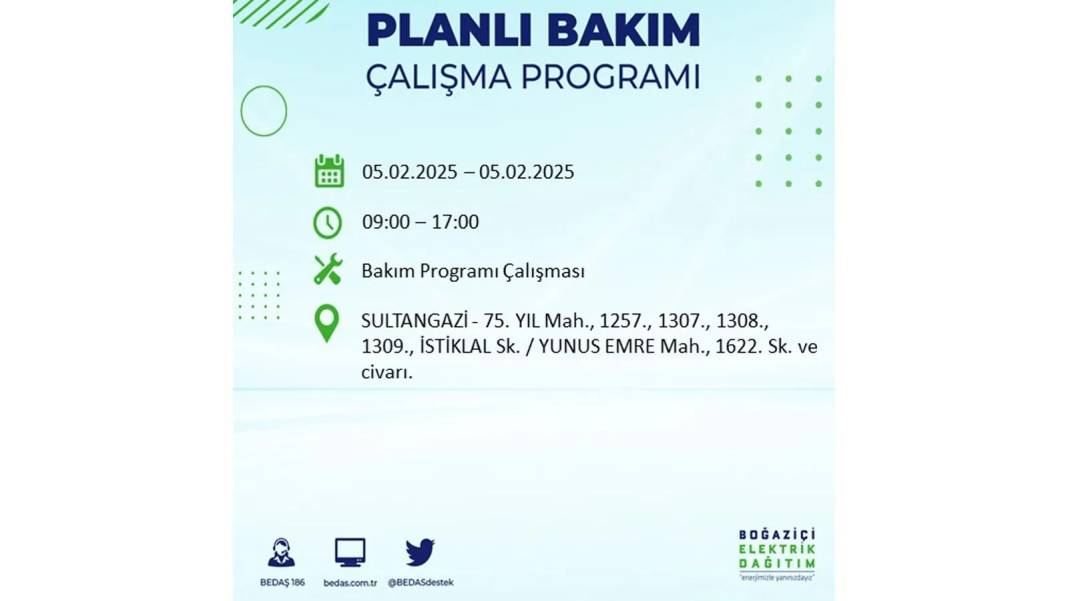 5 Şubat elektrik kesintisi: BEDAŞ elektrik kesintisi yaşayacak ilçeleri sıraladı. Mumları hazırlayın! 2