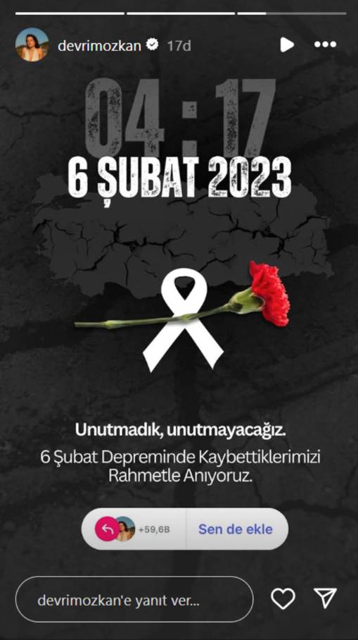 Ünlü isimlerden 6 Şubat’ın yıl dönümü için paylaşımlar: Yaraların kabuk bağlamadığı bir ülke 3