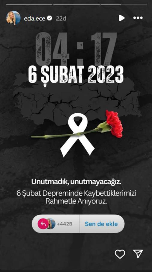 Ünlü isimlerden 6 Şubat’ın yıl dönümü için paylaşımlar: Yaraların kabuk bağlamadığı bir ülke 12