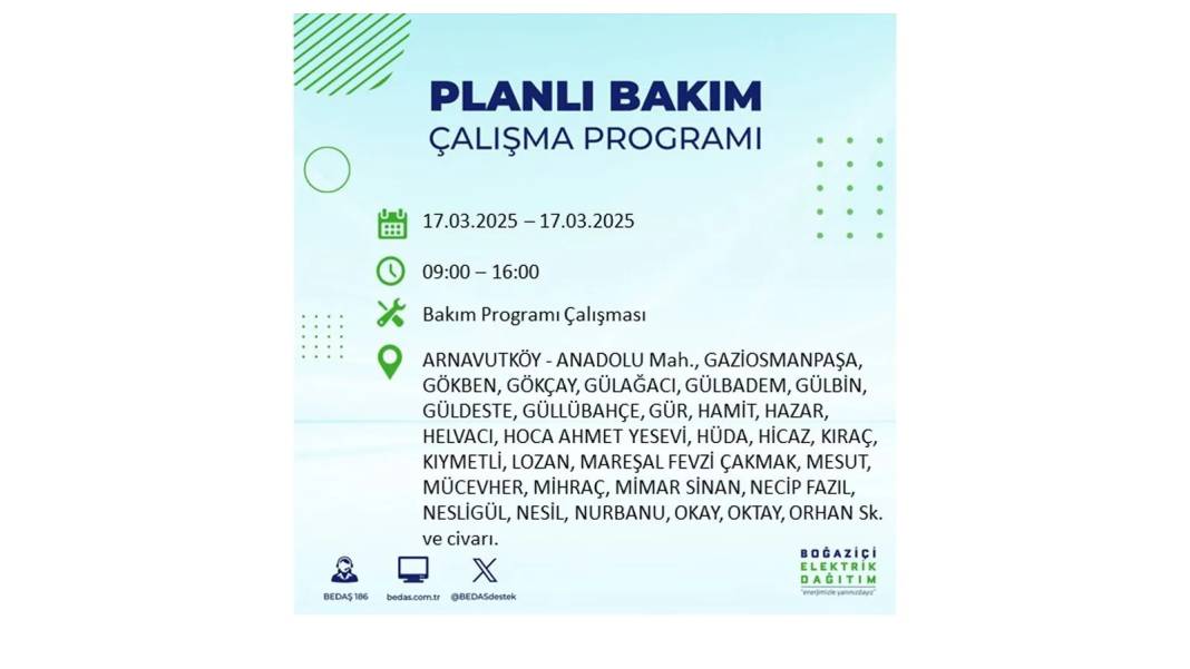 17 Mart Pazartesi elektrik kesintisi: BEDAŞ elektrik kesintisi yaşayacak ilçeleri sıraladı. Elektrikler ne zaman gelecek? 76