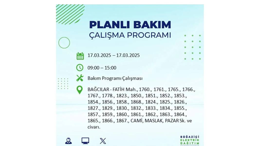 17 Mart Pazartesi elektrik kesintisi: BEDAŞ elektrik kesintisi yaşayacak ilçeleri sıraladı. Elektrikler ne zaman gelecek? 65