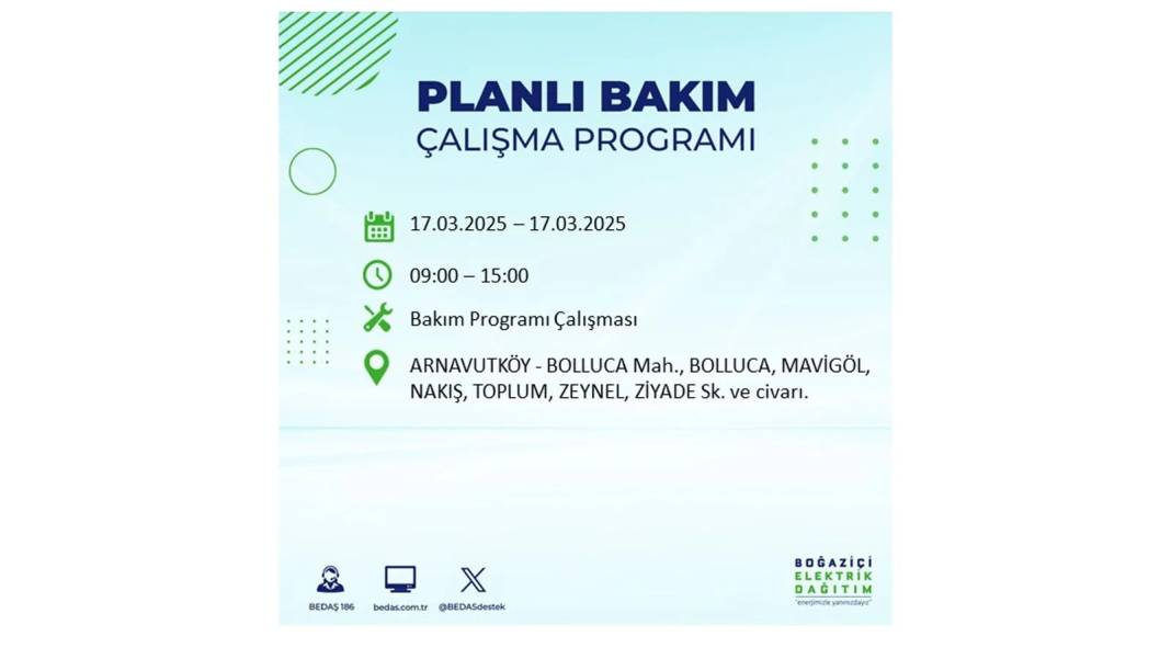 17 Mart Pazartesi elektrik kesintisi: BEDAŞ elektrik kesintisi yaşayacak ilçeleri sıraladı. Elektrikler ne zaman gelecek? 77