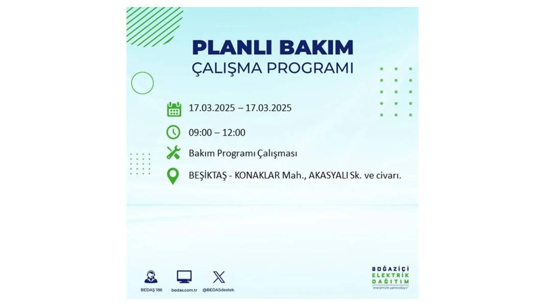 17 Mart Pazartesi elektrik kesintisi: BEDAŞ elektrik kesintisi yaşayacak ilçeleri sıraladı. Elektrikler ne zaman gelecek? 45