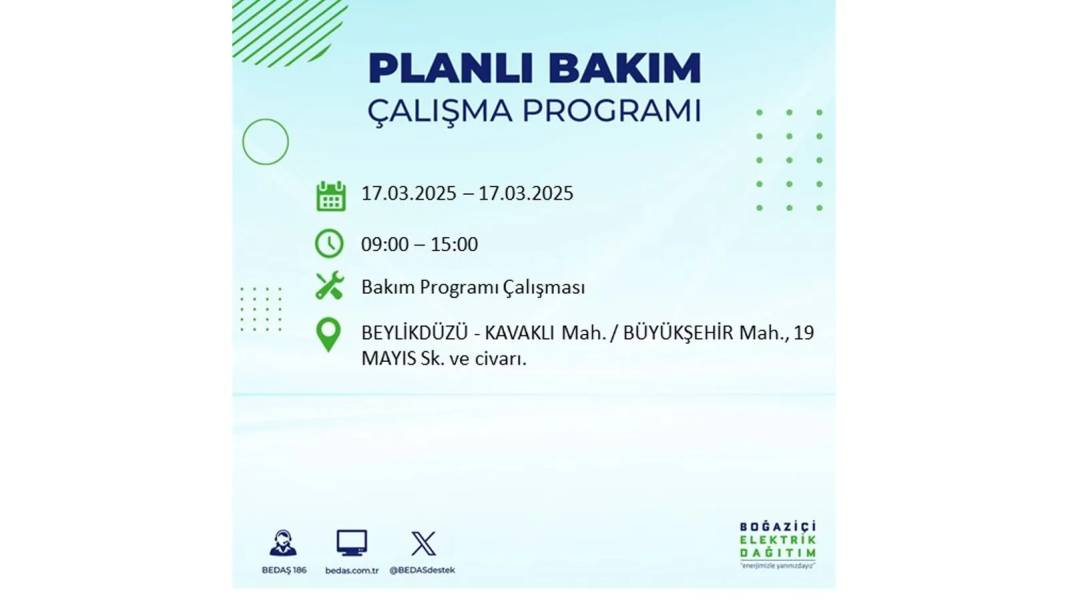 17 Mart Pazartesi elektrik kesintisi: BEDAŞ elektrik kesintisi yaşayacak ilçeleri sıraladı. Elektrikler ne zaman gelecek? 47