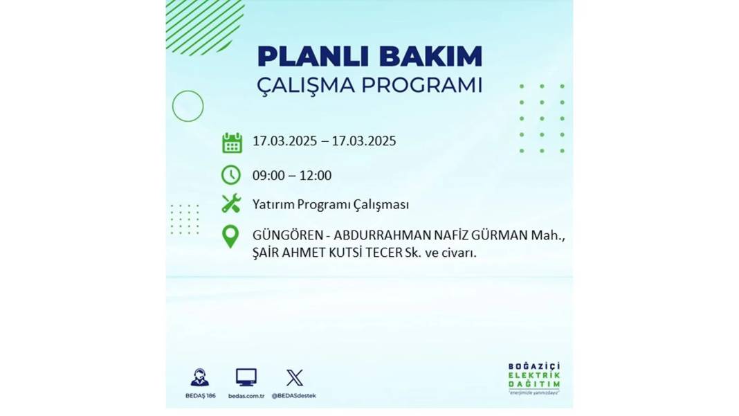 17 Mart Pazartesi elektrik kesintisi: BEDAŞ elektrik kesintisi yaşayacak ilçeleri sıraladı. Elektrikler ne zaman gelecek? 22