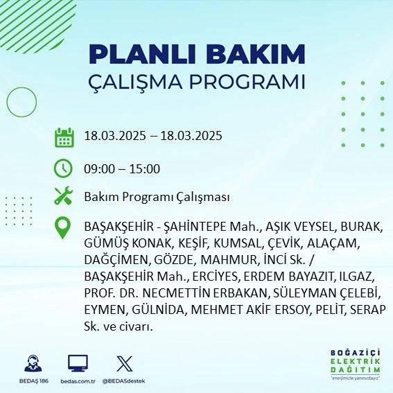 Mumları hazırlayın: 18 Mart Salı günü o ilçelerde elektrik olmayacak. BEDAŞ teker teker açıkladı! 16