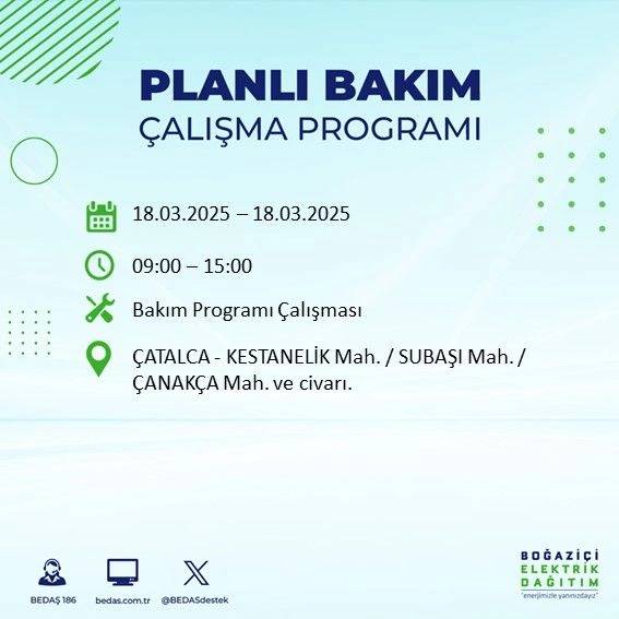 Mumları hazırlayın: 18 Mart Salı günü o ilçelerde elektrik olmayacak. BEDAŞ teker teker açıkladı! 13