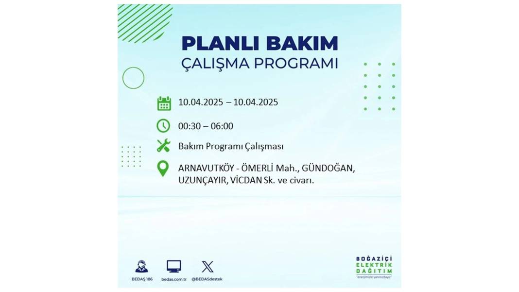 10 Nisan İstanbul elektrik kesintisi: BEDAŞ elektrik kesintisi yaşayacak ilçeleri sıraladı. Elektrikler ne zaman gelecek? 70