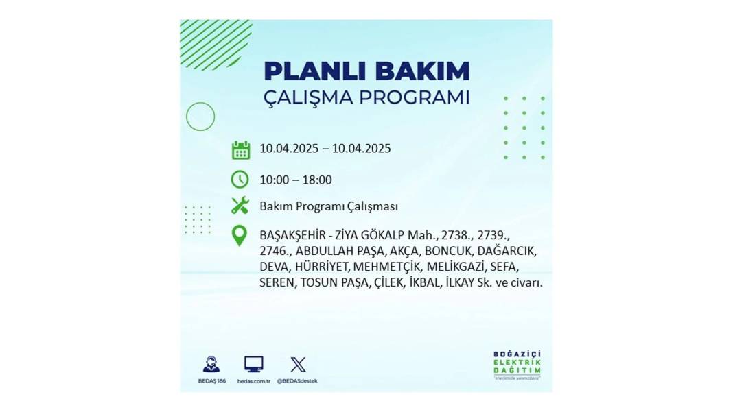 10 Nisan İstanbul elektrik kesintisi: BEDAŞ elektrik kesintisi yaşayacak ilçeleri sıraladı. Elektrikler ne zaman gelecek? 57