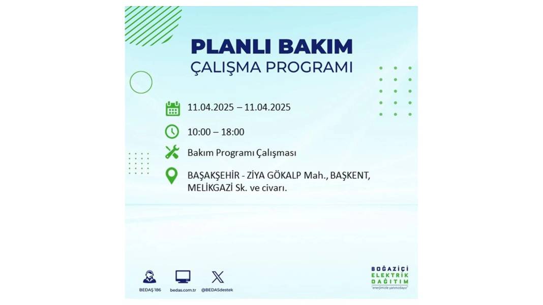 11 Nisan Cuma İstanbul elektrik kesintisi: BEDAŞ elektrik kesintisi yaşayacak ilçeleri sıraladı. Elektrikler ne zaman gelecek? 54