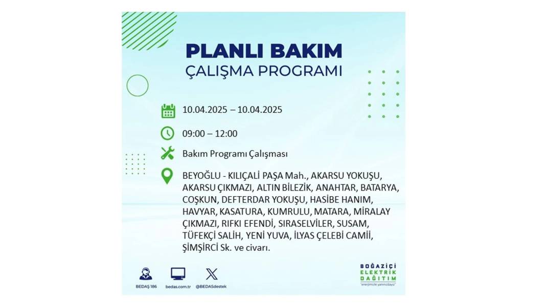 10 Nisan İstanbul elektrik kesintisi: BEDAŞ elektrik kesintisi yaşayacak ilçeleri sıraladı. Elektrikler ne zaman gelecek? 52