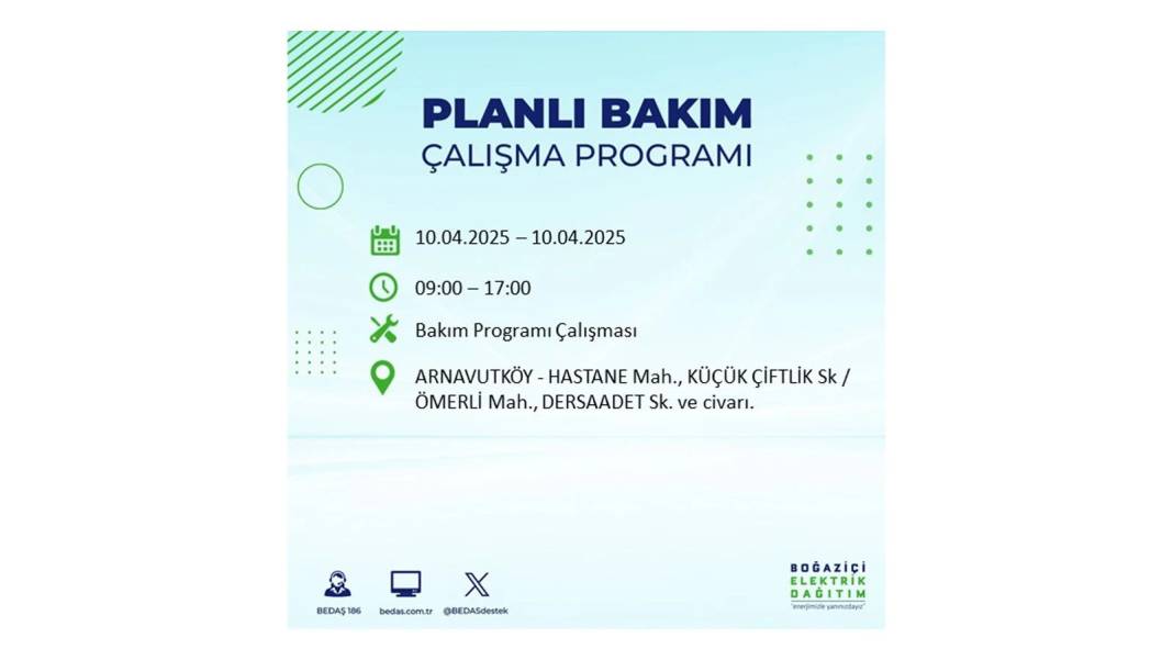 10 Nisan İstanbul elektrik kesintisi: BEDAŞ elektrik kesintisi yaşayacak ilçeleri sıraladı. Elektrikler ne zaman gelecek? 69