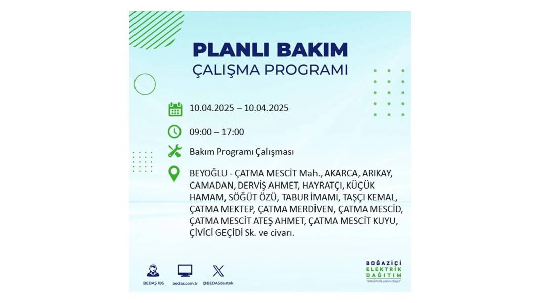 10 Nisan İstanbul elektrik kesintisi: BEDAŞ elektrik kesintisi yaşayacak ilçeleri sıraladı. Elektrikler ne zaman gelecek? 47