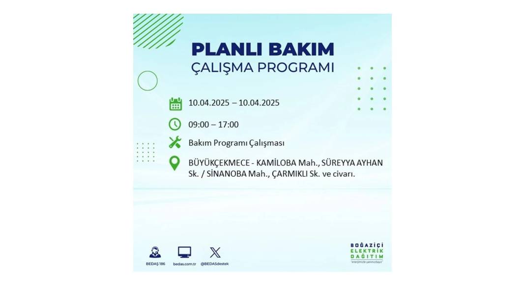 10 Nisan İstanbul elektrik kesintisi: BEDAŞ elektrik kesintisi yaşayacak ilçeleri sıraladı. Elektrikler ne zaman gelecek? 50