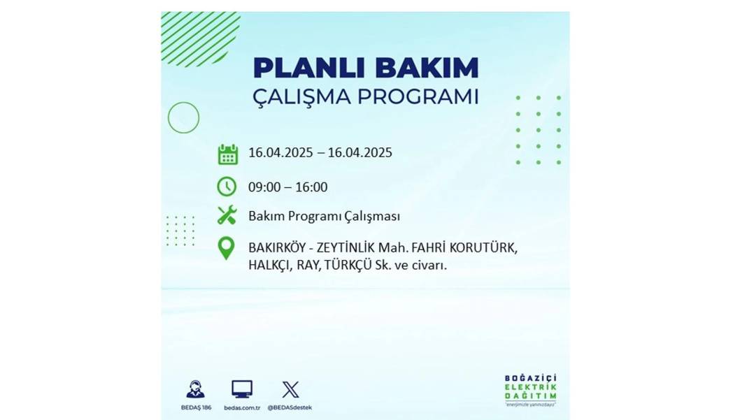O ilçeler karanlığa gömülecek: 16 Nisan Çarşamba İstanbul elektrik kesintisi. BEDAŞ o ilçeleri uyardı! 83