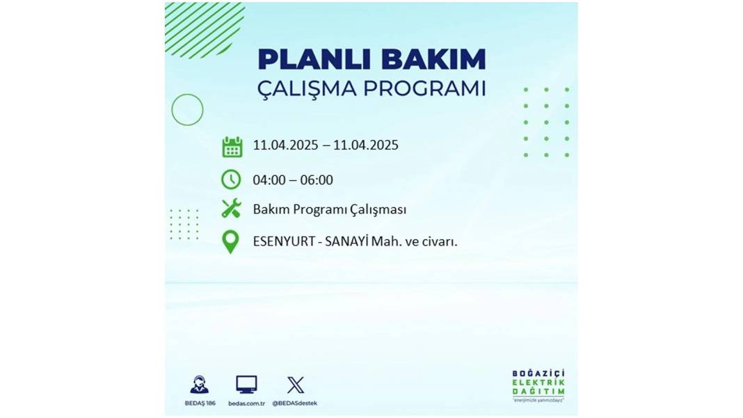 11 Nisan Cuma İstanbul elektrik kesintisi: BEDAŞ elektrik kesintisi yaşayacak ilçeleri sıraladı. Elektrikler ne zaman gelecek? 42