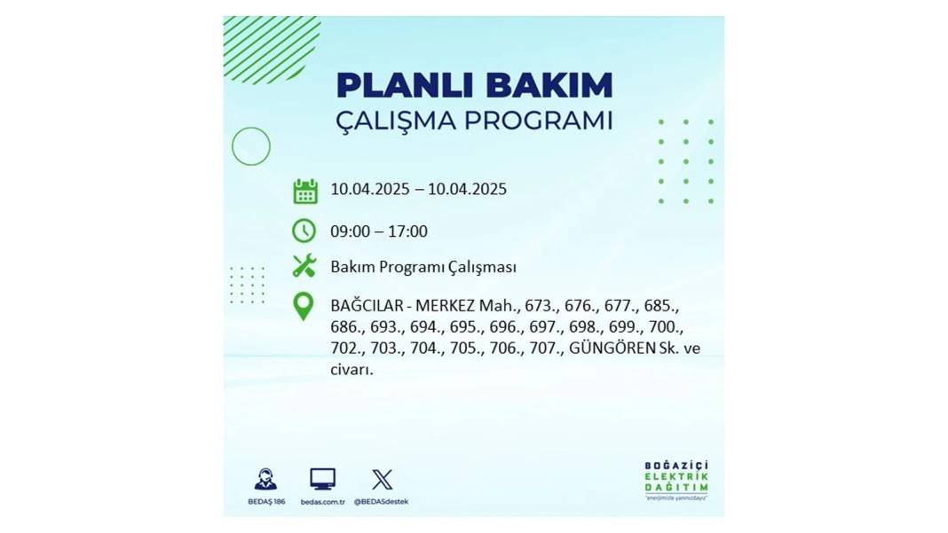 10 Nisan İstanbul elektrik kesintisi: BEDAŞ elektrik kesintisi yaşayacak ilçeleri sıraladı. Elektrikler ne zaman gelecek? 67