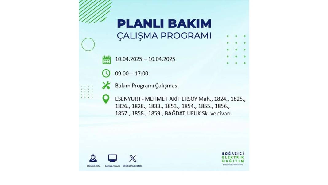 10 Nisan İstanbul elektrik kesintisi: BEDAŞ elektrik kesintisi yaşayacak ilçeleri sıraladı. Elektrikler ne zaman gelecek? 37