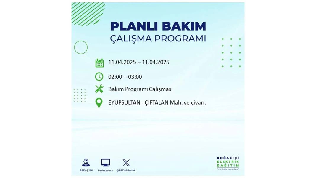 11 Nisan Cuma İstanbul elektrik kesintisi: BEDAŞ elektrik kesintisi yaşayacak ilçeleri sıraladı. Elektrikler ne zaman gelecek? 38