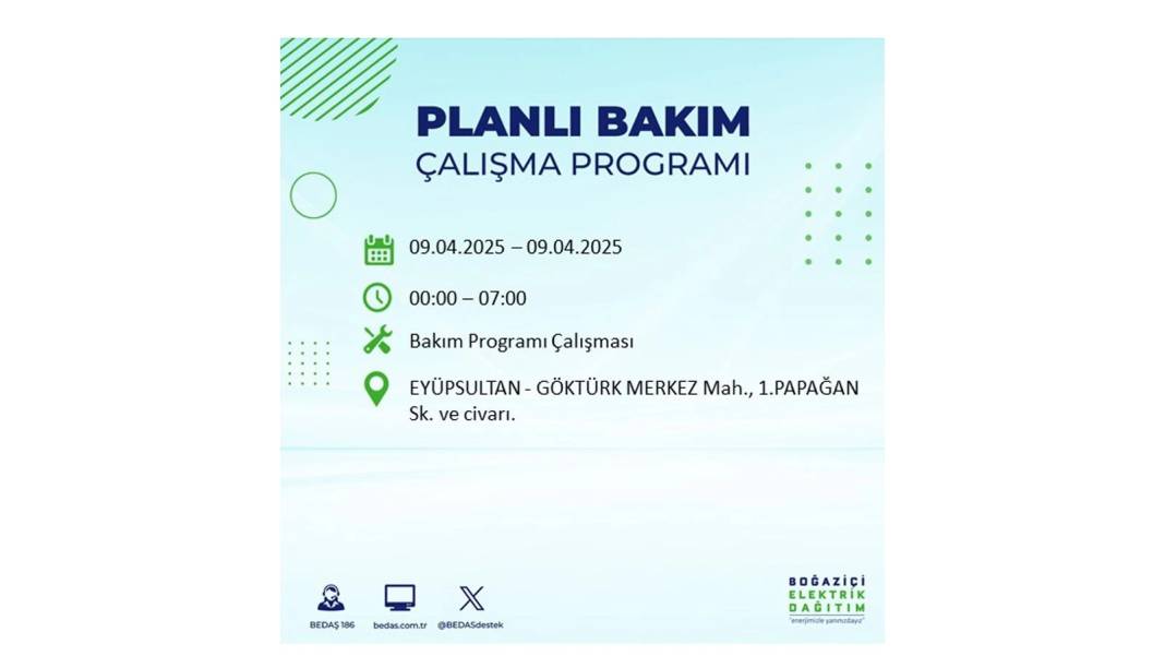 9 Nisan elektrik kesintisi: BEDAŞ elektrik kesintisi yaşayacak ilçeleri sıraladı. Elektrikler ne zaman gelecek? 33
