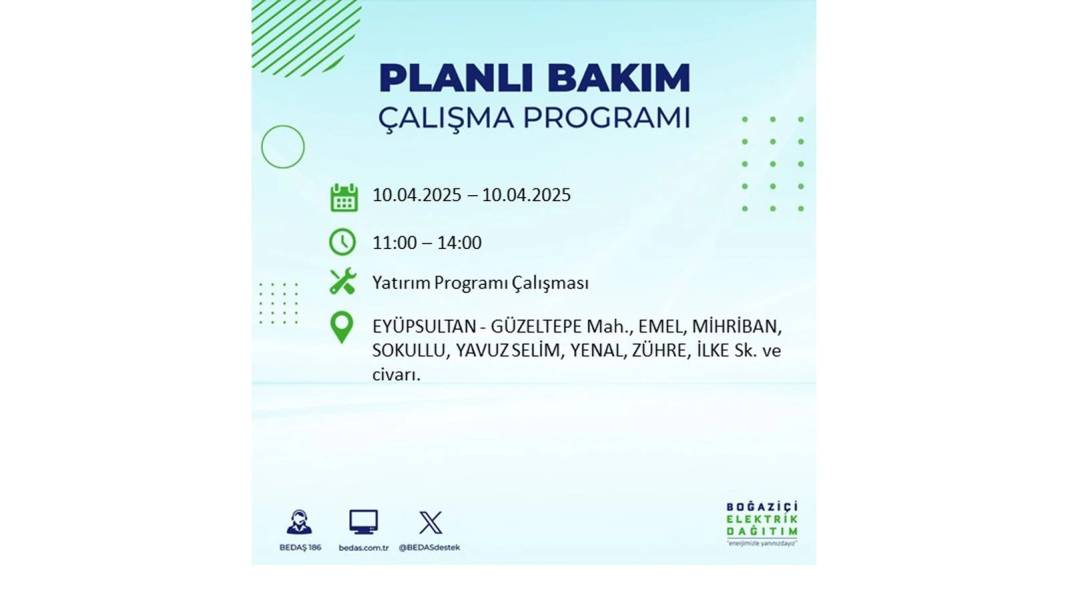 10 Nisan İstanbul elektrik kesintisi: BEDAŞ elektrik kesintisi yaşayacak ilçeleri sıraladı. Elektrikler ne zaman gelecek? 31