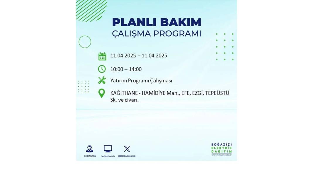 11 Nisan Cuma İstanbul elektrik kesintisi: BEDAŞ elektrik kesintisi yaşayacak ilçeleri sıraladı. Elektrikler ne zaman gelecek? 27