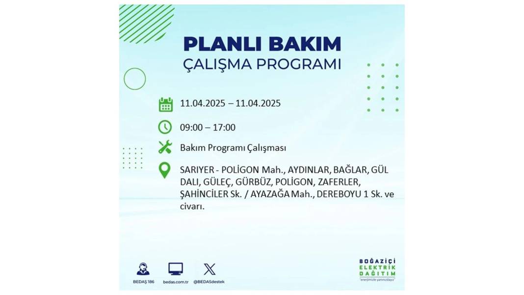 11 Nisan Cuma İstanbul elektrik kesintisi: BEDAŞ elektrik kesintisi yaşayacak ilçeleri sıraladı. Elektrikler ne zaman gelecek? 23