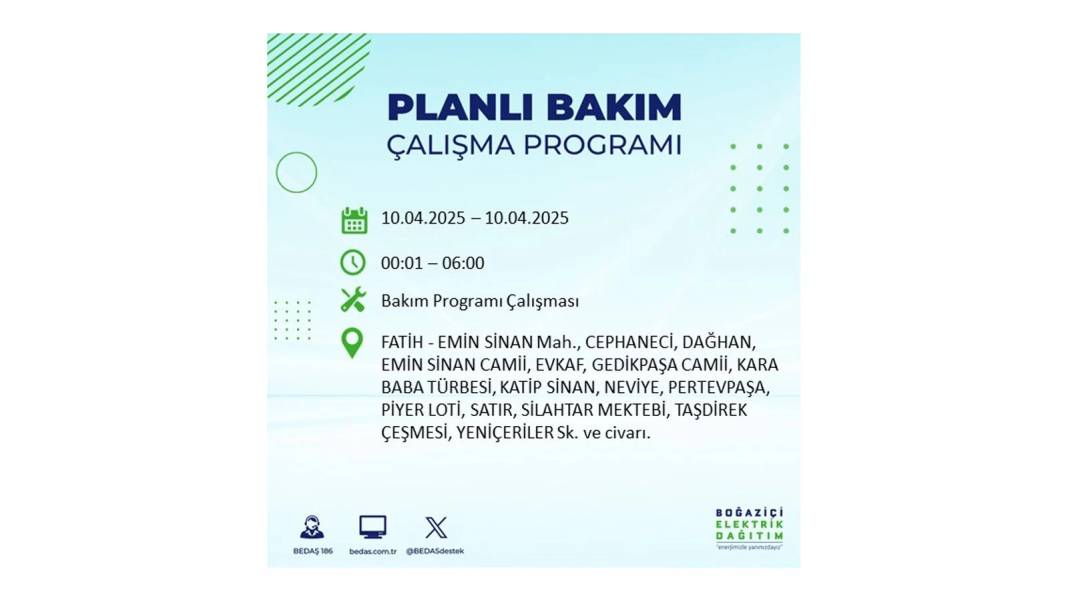 10 Nisan İstanbul elektrik kesintisi: BEDAŞ elektrik kesintisi yaşayacak ilçeleri sıraladı. Elektrikler ne zaman gelecek? 22