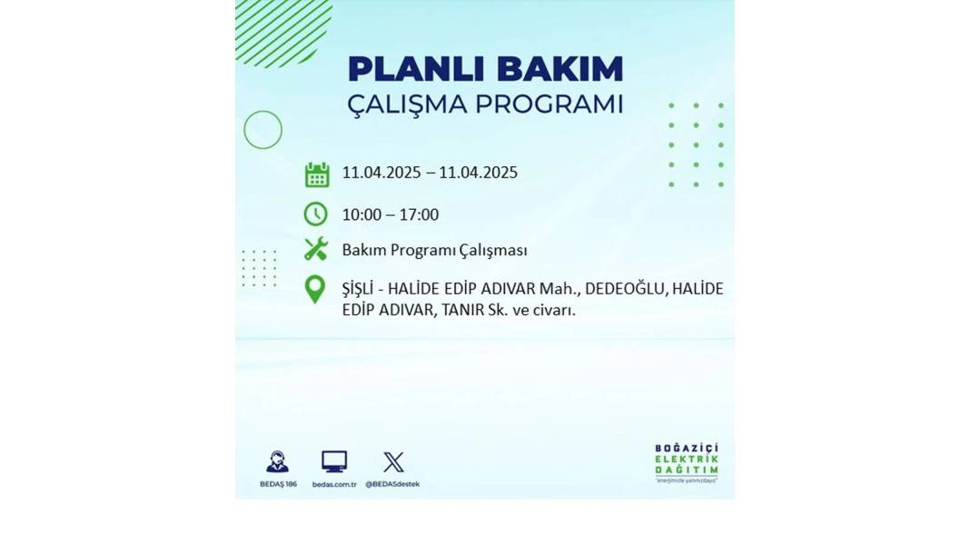 11 Nisan Cuma İstanbul elektrik kesintisi: BEDAŞ elektrik kesintisi yaşayacak ilçeleri sıraladı. Elektrikler ne zaman gelecek? 18