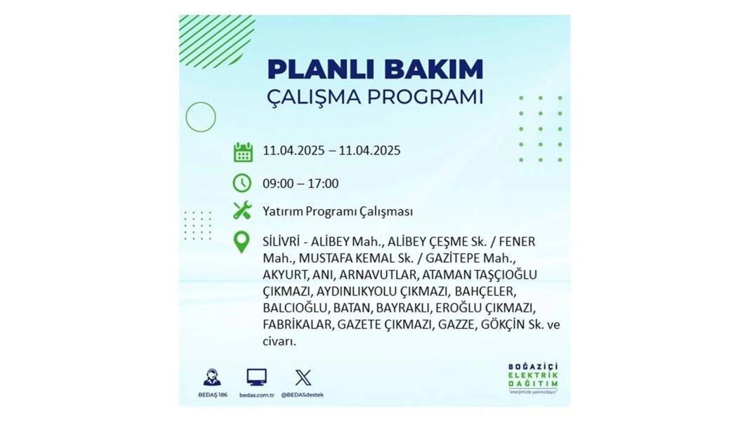 11 Nisan Cuma İstanbul elektrik kesintisi: BEDAŞ elektrik kesintisi yaşayacak ilçeleri sıraladı. Elektrikler ne zaman gelecek? 12