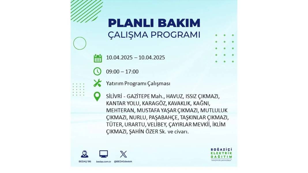10 Nisan İstanbul elektrik kesintisi: BEDAŞ elektrik kesintisi yaşayacak ilçeleri sıraladı. Elektrikler ne zaman gelecek? 11
