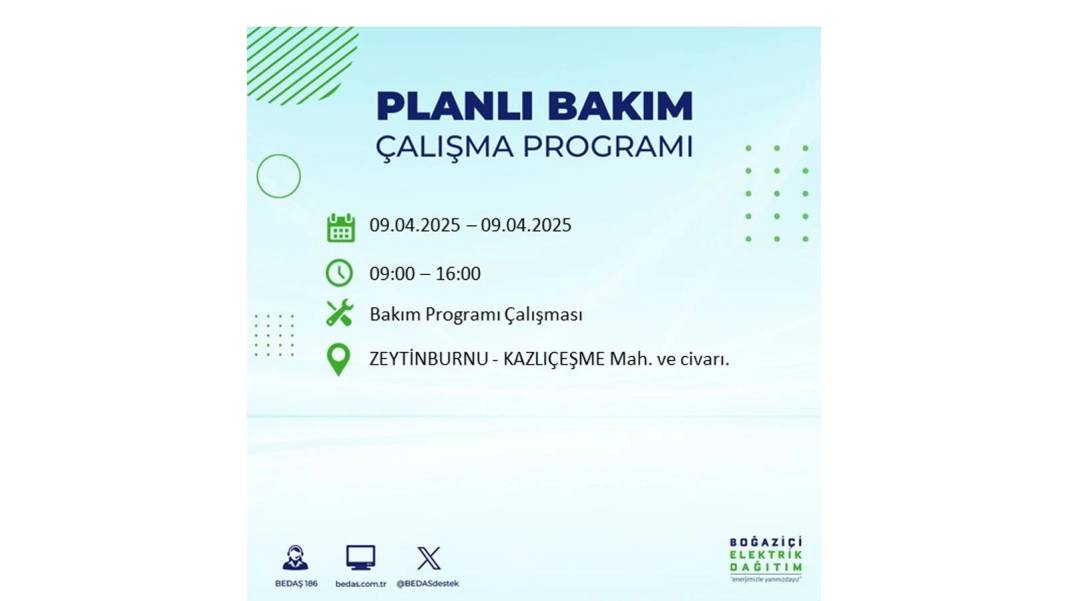 9 Nisan elektrik kesintisi: BEDAŞ elektrik kesintisi yaşayacak ilçeleri sıraladı. Elektrikler ne zaman gelecek? 2