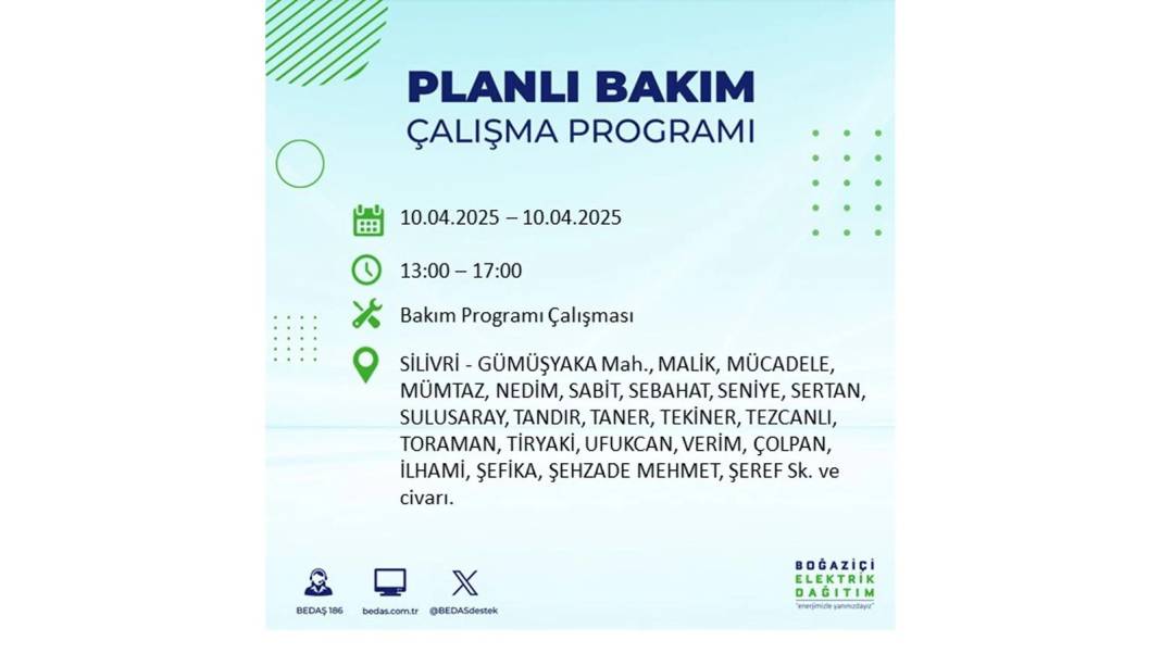 10 Nisan İstanbul elektrik kesintisi: BEDAŞ elektrik kesintisi yaşayacak ilçeleri sıraladı. Elektrikler ne zaman gelecek? 4