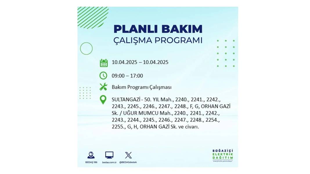 10 Nisan İstanbul elektrik kesintisi: BEDAŞ elektrik kesintisi yaşayacak ilçeleri sıraladı. Elektrikler ne zaman gelecek? 1