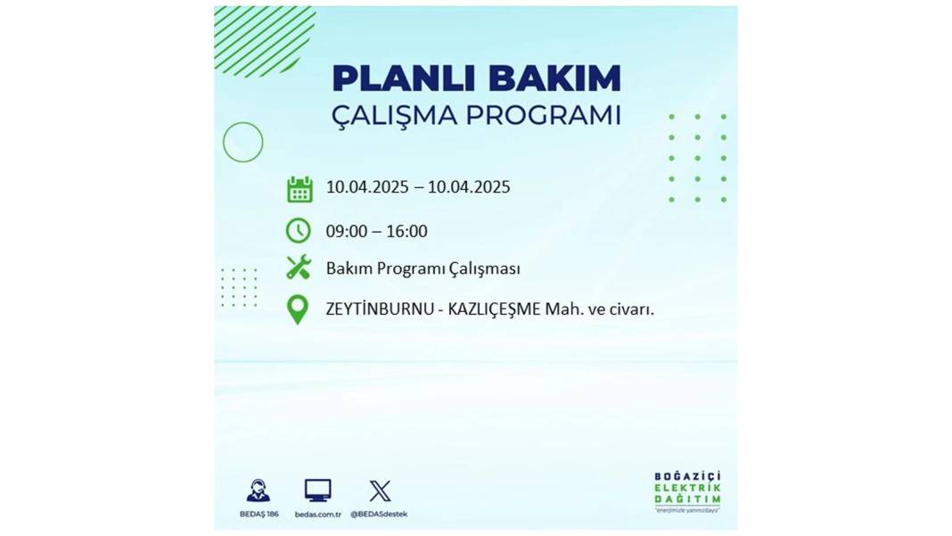 10 Nisan İstanbul elektrik kesintisi: BEDAŞ elektrik kesintisi yaşayacak ilçeleri sıraladı. Elektrikler ne zaman gelecek? 3