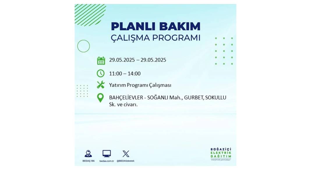 BÜYÜK ELEKTRİK KESİNTİSİ YAŞANACAK: BEDAŞ 29 Mayıs elektrik kesintisi yaşayacak ilçeleri sıraladı! 60