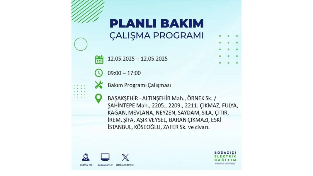 12 Mayıs İstanbul elektrik kesintisi: BEDAŞ elektrik kesintisi yaşayacak ilçeleri sıraladı. Elektrikler ne zaman gelecek? 51