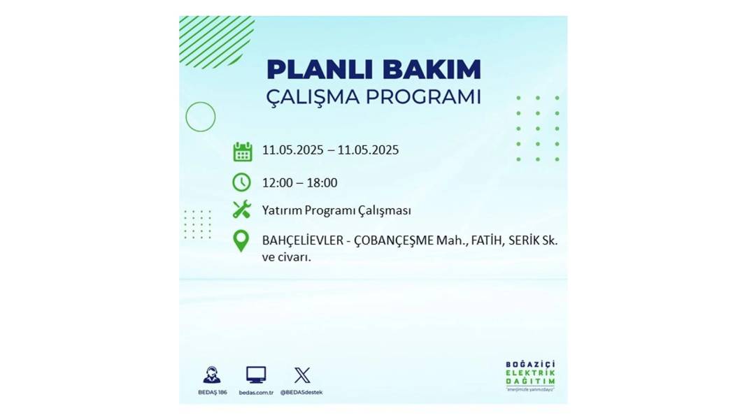 KARANLIĞA GÖMÜLECEKLER: 11 Mayıs Pazar o ilçelerde elektrik olmayacak. Pazar günü elektrikler ne zaman gelecek? 8