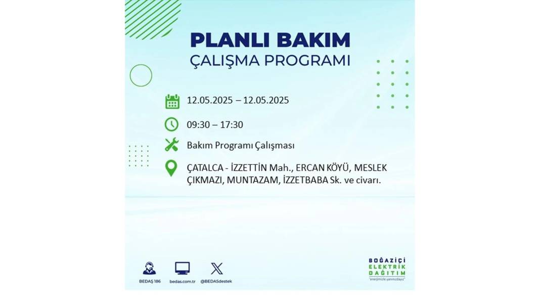 12 Mayıs İstanbul elektrik kesintisi: BEDAŞ elektrik kesintisi yaşayacak ilçeleri sıraladı. Elektrikler ne zaman gelecek? 42