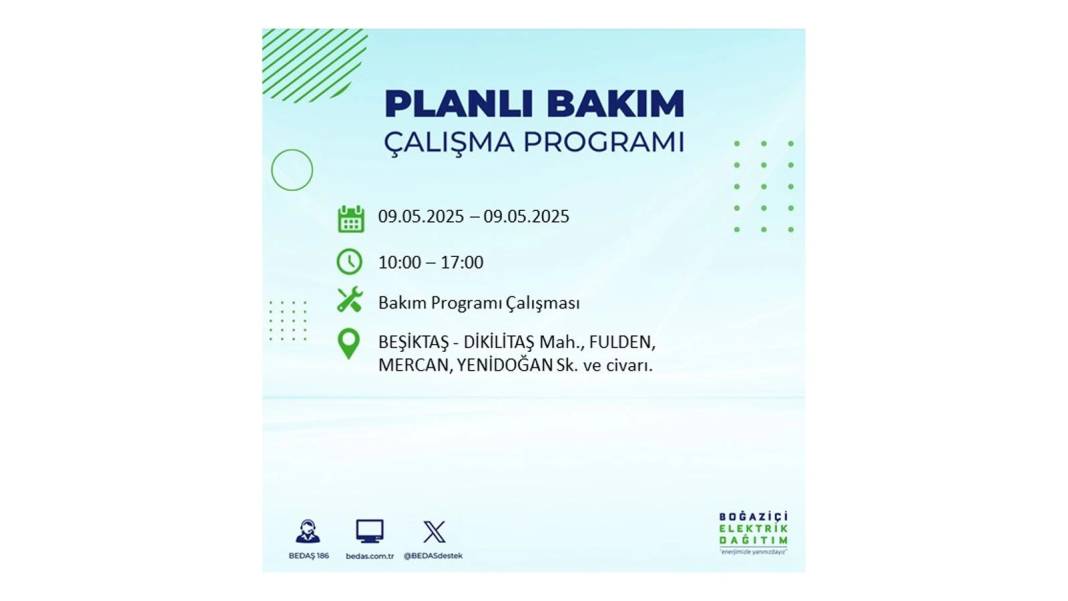O İLÇELER KARANLIĞA GÖMÜLECEK: 9 Mayıs Cuma elektrik kesintisi yaşayacak ilçeler belli oldu. BEDAŞ'tan uyarı geldi! 76