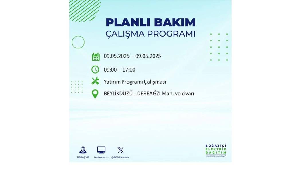 O İLÇELER KARANLIĞA GÖMÜLECEK: 9 Mayıs Cuma elektrik kesintisi yaşayacak ilçeler belli oldu. BEDAŞ'tan uyarı geldi! 72