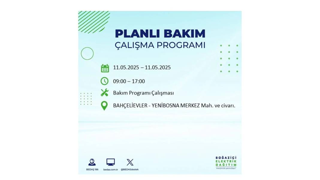KARANLIĞA GÖMÜLECEKLER: 11 Mayıs Pazar o ilçelerde elektrik olmayacak. Pazar günü elektrikler ne zaman gelecek? 10