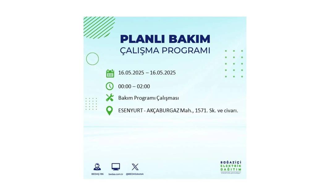 KARANLIĞA HAPSOLACAKLAR: 16 Mayıs Cuma İstanbul elektrik kesintisi. BEDAŞ elektrik kesintisi yaşayacak ilçeleri sıraladı! 46