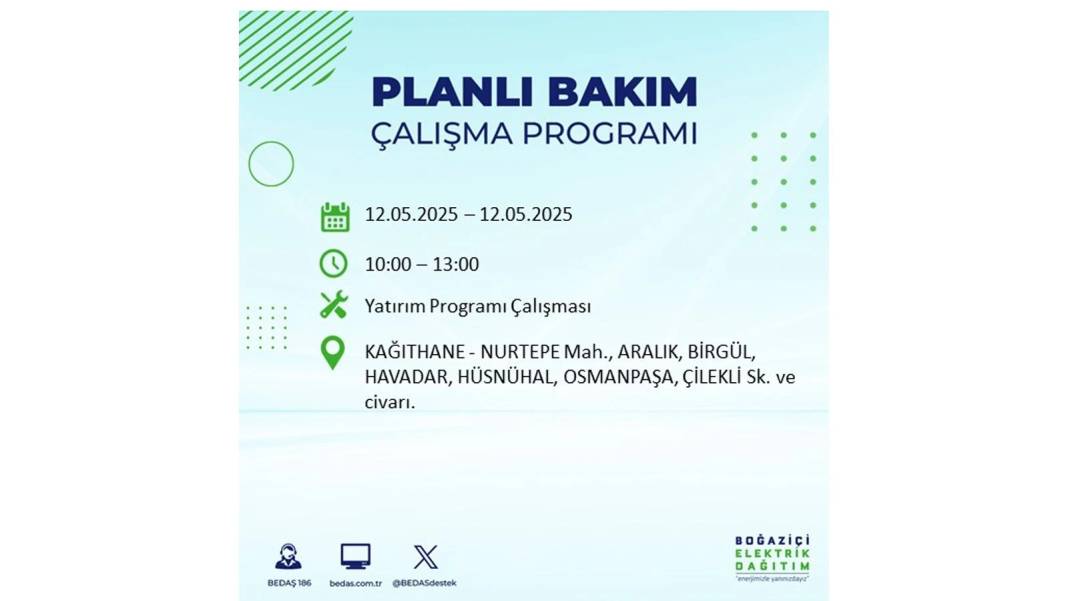12 Mayıs İstanbul elektrik kesintisi: BEDAŞ elektrik kesintisi yaşayacak ilçeleri sıraladı. Elektrikler ne zaman gelecek? 22