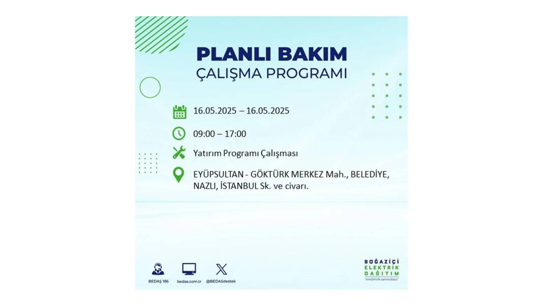 KARANLIĞA HAPSOLACAKLAR: 16 Mayıs Cuma İstanbul elektrik kesintisi. BEDAŞ elektrik kesintisi yaşayacak ilçeleri sıraladı! 43