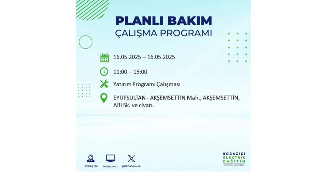 KARANLIĞA HAPSOLACAKLAR: 16 Mayıs Cuma İstanbul elektrik kesintisi. BEDAŞ elektrik kesintisi yaşayacak ilçeleri sıraladı! 41
