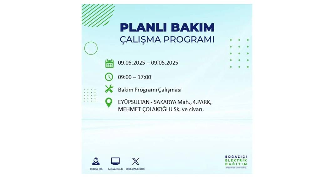 O İLÇELER KARANLIĞA GÖMÜLECEK: 9 Mayıs Cuma elektrik kesintisi yaşayacak ilçeler belli oldu. BEDAŞ'tan uyarı geldi! 49